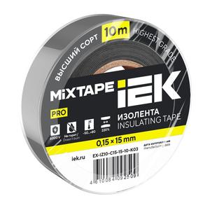 Изолента 0.15х15мм (рул.10м) сер. IEK EX-IZ10-C15-15-10-K03