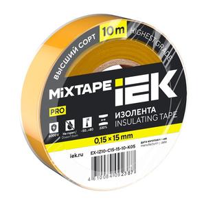 Изолента 0.15х15мм (рул.10м) желт. IEK EX-IZ10-C15-15-10-K05