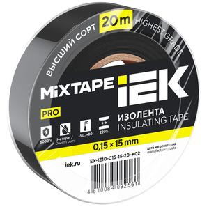 Изолента 0.15х15мм (рул.20м) черн. IEK EX-IZ10-C15-15-20-K02