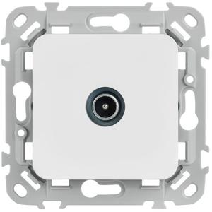 Розетка телевизионная оконечная СП FLITE РТВм-1-1-1-ФлБ тип M экранир. механизм бел. IEK FI-A13-O-K01