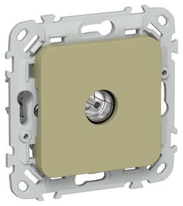 Розетка телевизионная оконечная СП FLITE РТВм-1-1-1-ФлО тип M экранир. механизм олив. IEK FI-A13-O-K26