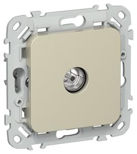 Розетка телевизионная оконечная СП FLITE РТВм-1-1-1-ФлШ тип M экранир. механизм шампань IEK FI-A13-O-K37