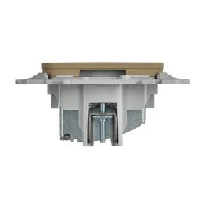 Розетка телевизионная оконечная СП FLITE РТВм-1-1-1-ФлХ тип M экранир. механизм хаки IEK FI-A13-O-K59
