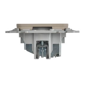 Розетка телевизионная оконечная СП FLITE РТВм-1-1-1-ФлЛ тип M экранир. механизм льняной IEK FI-A13-O-K88