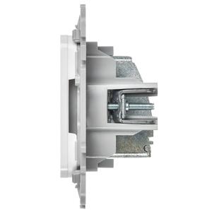 Розетка телевизионная проходная СП FLITE РТВм-1-1-2-ФлБ тип M экранир. механизм бел. IEK FI-A13-P-K01