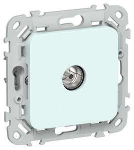 Розетка телевизионная проходная СП FLITE РТВм-1-1-2-ФлХЛ тип M экранир. механизм холод. лед IEK FI-A13-P-K94