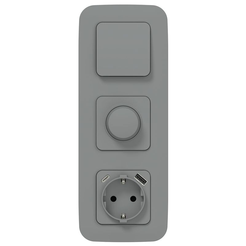 Светорегулятор СП FLITE СС11-5-1-ФлС LED 250Вт механизм сер. IEK FI-D22-0250-K03