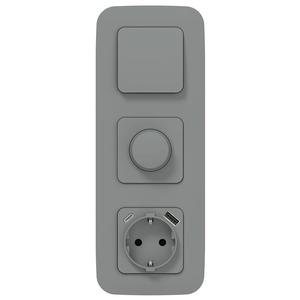 Светорегулятор СП FLITE СС11-5-1-ФлС LED 250Вт механизм сер. IEK FI-D22-0250-K03