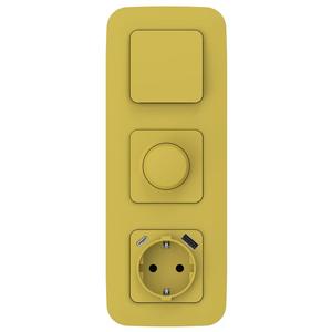 Светорегулятор СП FLITE СС11-5-1-ФлЖК LED 250Вт механизм желт. карри IEK FI-D22-0250-K44