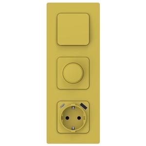 Светорегулятор СП FLITE СС11-5-1-ФлЖК LED 250Вт механизм желт. карри IEK FI-D22-0250-K44