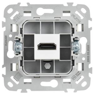 Розетка HDMI СП FLITE РШДМА-ФлБ механизм бел. IEK FI-H10-K01