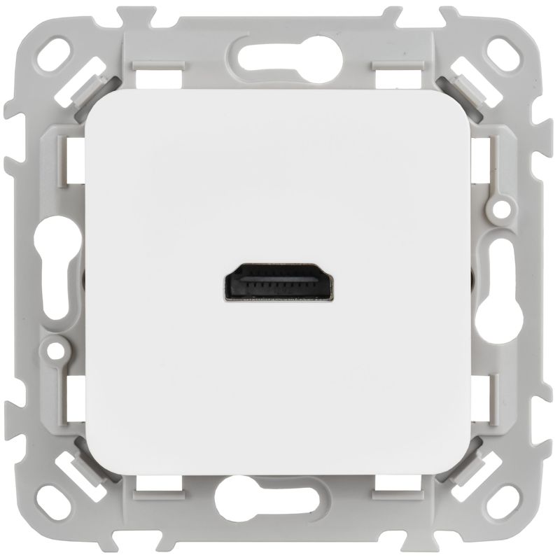Розетка HDMI СП FLITE РШДМА-ФлБ механизм бел. IEK FI-H10-K01