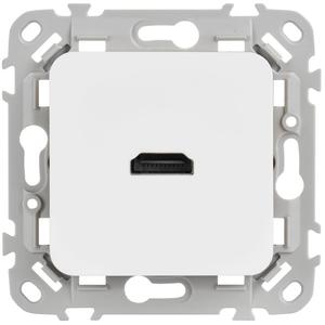 Розетка HDMI СП FLITE РШДМА-ФлБ механизм бел. IEK FI-H10-K01