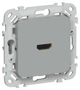 Розетка HDMI СП FLITE РШДМА-ФлС механизм сер. IEK FI-H10-K03