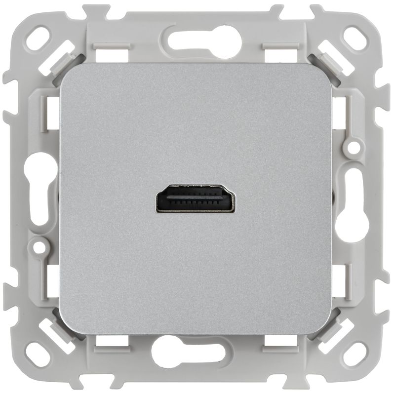Розетка HDMI СП FLITE РШДМА-ФлА механизм алюм. IEK FI-H10-K47