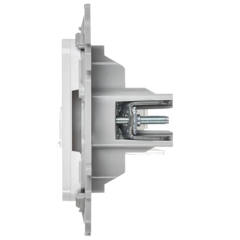 Розетка компьютерная СП FLITE РК5е-1-0-ФлБ RJ45 кат.5E UTP механизм бел. IEK FI-K12-1-K01