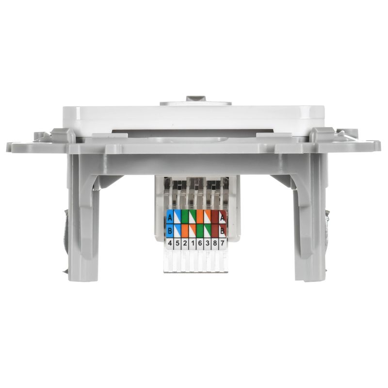Розетка компьютерная СП FLITE РК5е-1-0-ФлБ RJ45 кат.5E UTP механизм бел. IEK FI-K12-1-K01