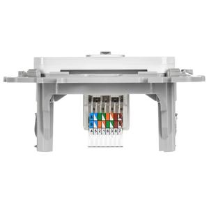 Розетка компьютерная СП FLITE РК5е-1-0-ФлБ RJ45 кат.5E UTP механизм бел. IEK FI-K12-1-K01