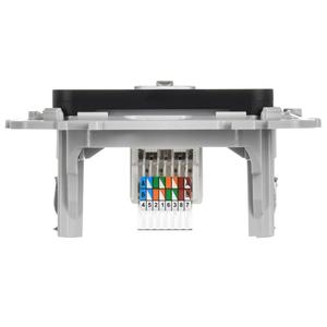 Розетка компьютерная СП FLITE РК5е-1-0-ФлЧ RJ45 кат.5E UTP механизм черн. IEK FI-K12-1-K02