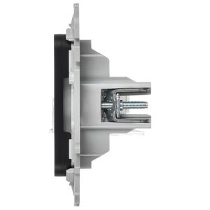 Розетка компьютерная СП FLITE РК5е-1-0-ФлЧ RJ45 кат.5E UTP механизм черн. IEK FI-K12-1-K02