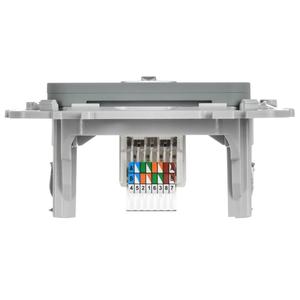 Розетка компьютерная СП FLITE РК5е-1-0-ФлС RJ45 кат.5E UTP механизм сер. IEK FI-K12-1-K03