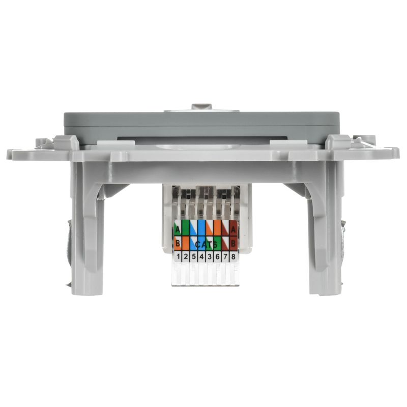 Розетка компьютерная СП FLITE РК6-1-0-ФлС RJ45 кат.6 UTP механизм сер. IEK FI-K12-2-K03