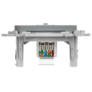 Розетка компьютерная СП FLITE РК6-1-0-ФлС RJ45 кат.6 UTP механизм сер. IEK FI-K12-2-K03