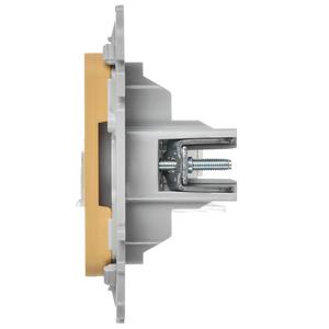 Розетка компьютерная 2-м СП FLITE РК5е-2-0-ФлШм RJ45 кат.5E UTP механизм шамуа IEK FI-K22-1-K89