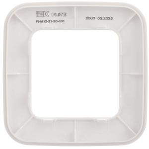 Рамка 1-м СП FLITE РУ-1-А-ФлБ бел. IEK FI-M12-31-20-K01