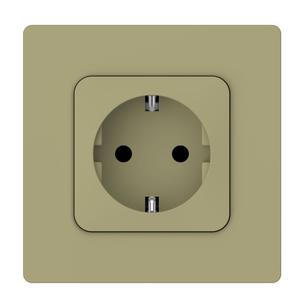 Рамка 1-м СП FLITE РУ-1-К-ФлО олив. IEK FI-M12-32-20-K26
