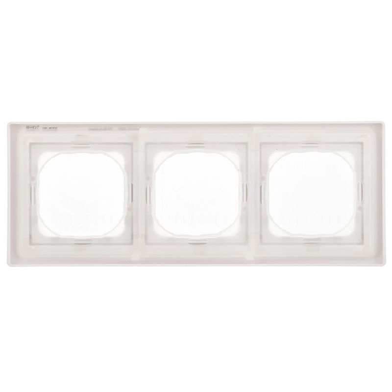 Рамка 3-м СП FLITE Рпро-3-55-ФлБ IP55 бел. IEK FI-M30-32-55-K01