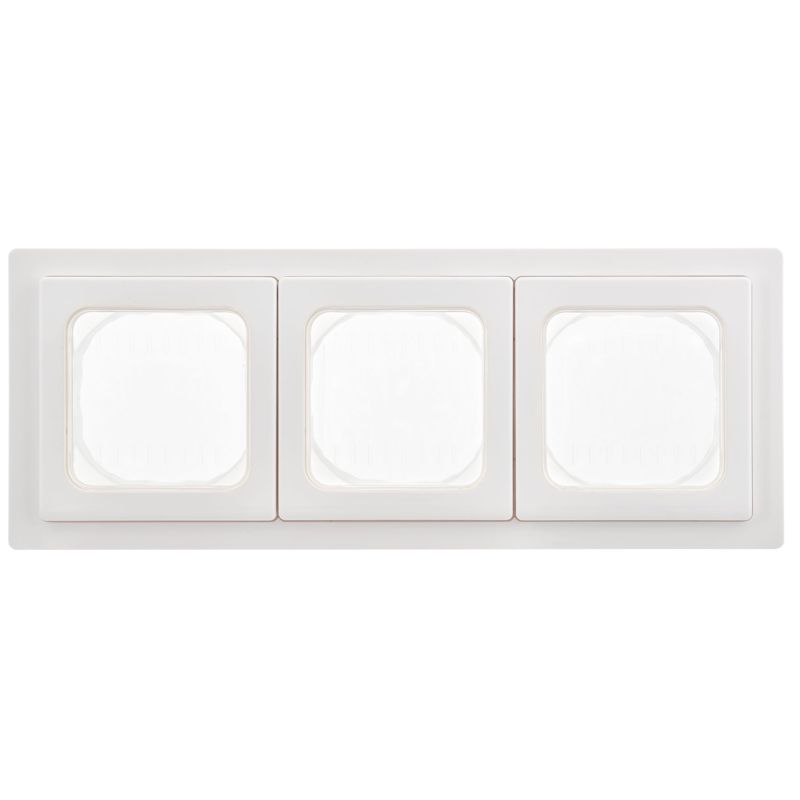 Рамка 3-м СП FLITE Рпро-3-55-ФлБ IP55 бел. IEK FI-M30-32-55-K01