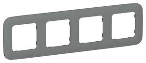 Рамка 4-м СП FLITE РУ-4-А-ФлМА мокрый асфальт IEK FI-M42-31-20-K80