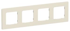 Рамка 4-м СП FLITE РУ-4-К-ФлСл сливочный IEK FI-M42-32-20-K86