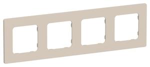 Рамка 4-м СП FLITE РУ-4-К-ФлЛ льняной IEK FI-M42-32-20-K88