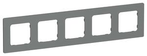 Рамка 5-м СП FLITE РУ-5-К-ФлМА мокрый асфальт IEK FI-M52-32-20-K80