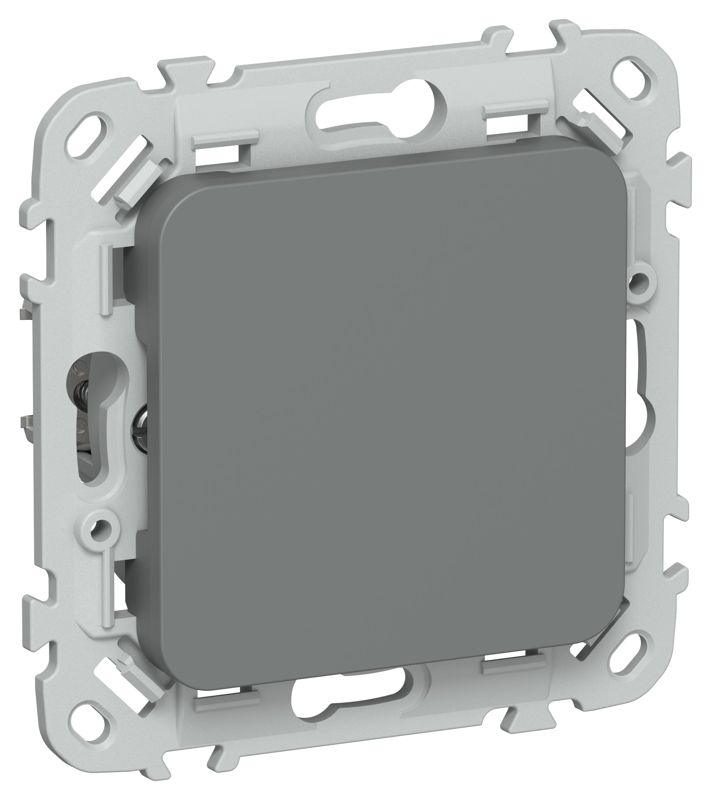 Заглушка СП FLITE ЗГ-ФлМА с суппортом механизм мокрый асфальт IEK FI-PL10-K80