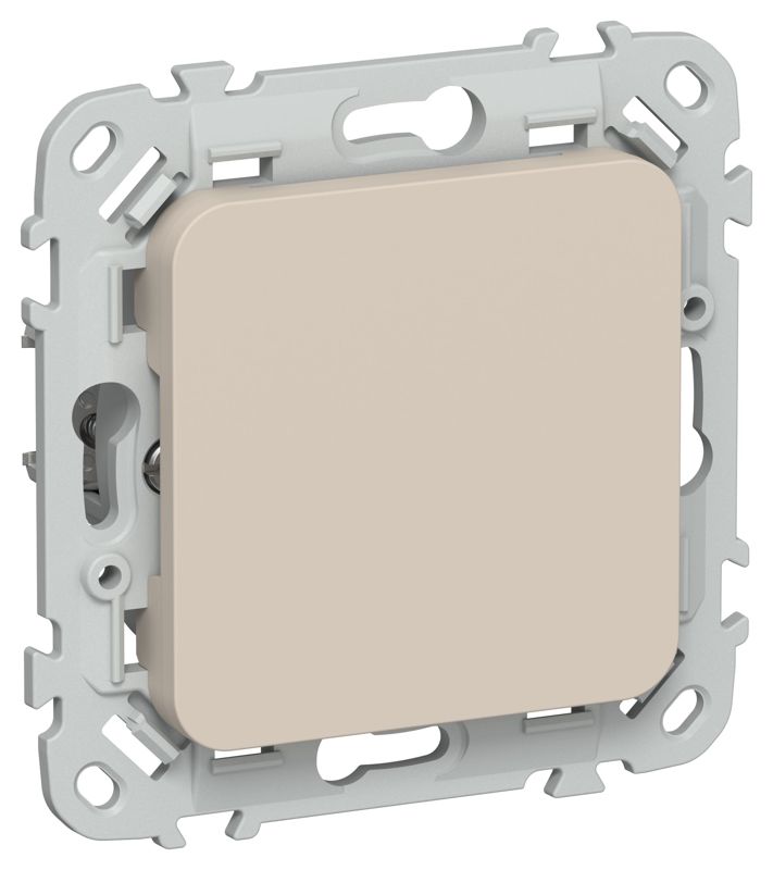 Заглушка СП FLITE ЗГ-ФлЛ с суппортом механизм льняной IEK FI-PL10-K88