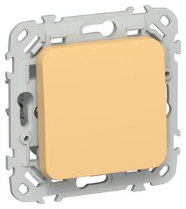 Выключатель кнопочный проходной 1-кл. СП FLITE ВС61-2-0-ФлЗ 10А механизм золотарник IEK FI-V18-0-10-1-K90