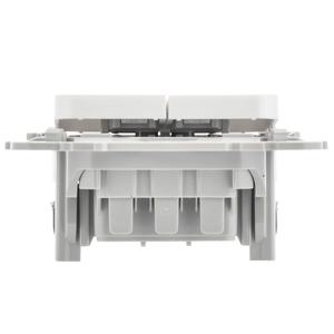 Выключатель 2-кл. СП FLITE ВС12-1-0-ФлБ 10А механизм бел. IEK FI-V20-0-10-1-K01
