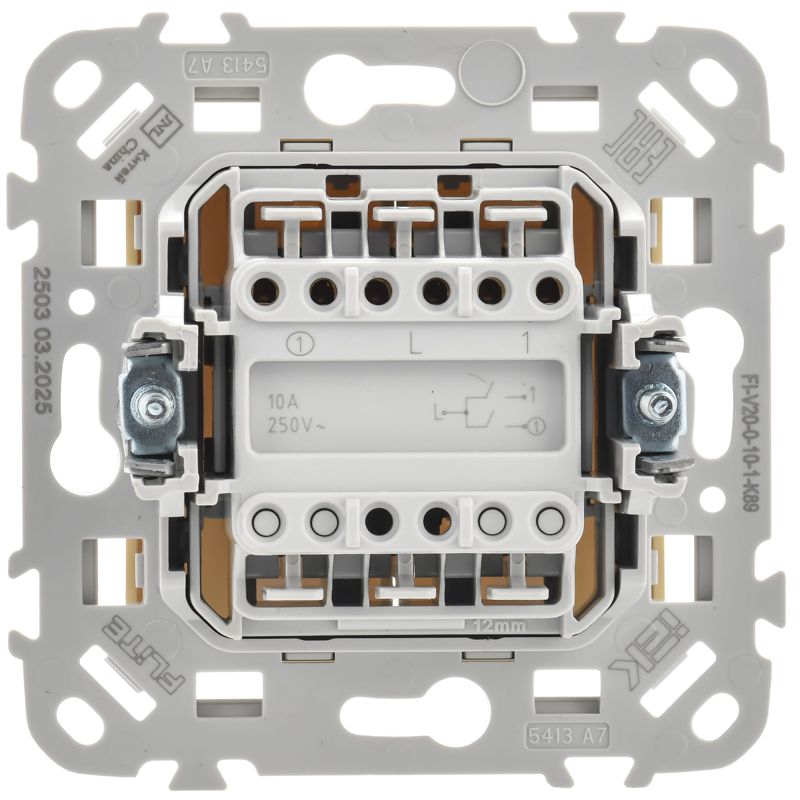 Выключатель 2-кл. СП FLITE ВС12-1-0-ФлШм 10А механизм шамуа IEK FI-V20-0-10-1-K89