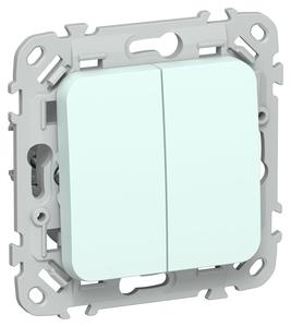 Выключатель 2-кл. СП FLITE ВС12-1-0-ФлХЛ 10А механизм холод. лед IEK FI-V20-0-10-1-K94