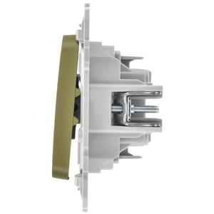 Выключатель проходной 2-кл. СП FLITE ВС62-1-0-ФлО 10А механизм олив. IEK FI-V22-0-10-1-K26