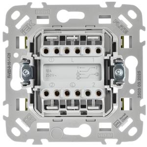 Выключатель проходной 2-кл. СП FLITE ВС62-1-0-ФлО 10А механизм олив. IEK FI-V22-0-10-1-K26
