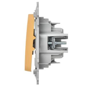 Выключатель проходной 2-кл. СП FLITE ВС62-1-0-ФлШм 10А механизм шамуа IEK FI-V22-0-10-1-K89