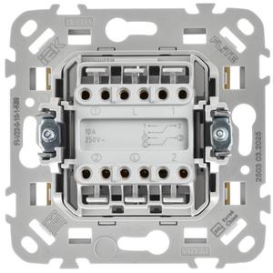 Выключатель проходной 2-кл. СП FLITE ВС62-1-0-ФлШм 10А механизм шамуа IEK FI-V22-0-10-1-K89