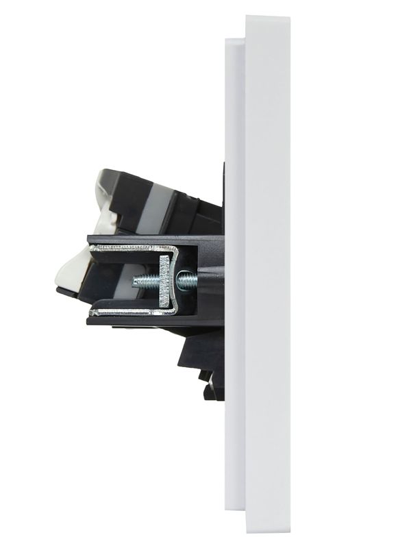 Розетка компьютерная 2-м RJ45 кат.5E FORTE&PIANO FP233 бел. IEK FP-K20-1-K01
