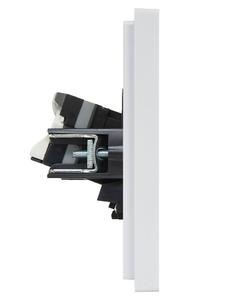Розетка компьютерная 2-м RJ45 кат.5E FORTE&PIANO FP233 бел. IEK FP-K20-1-K01