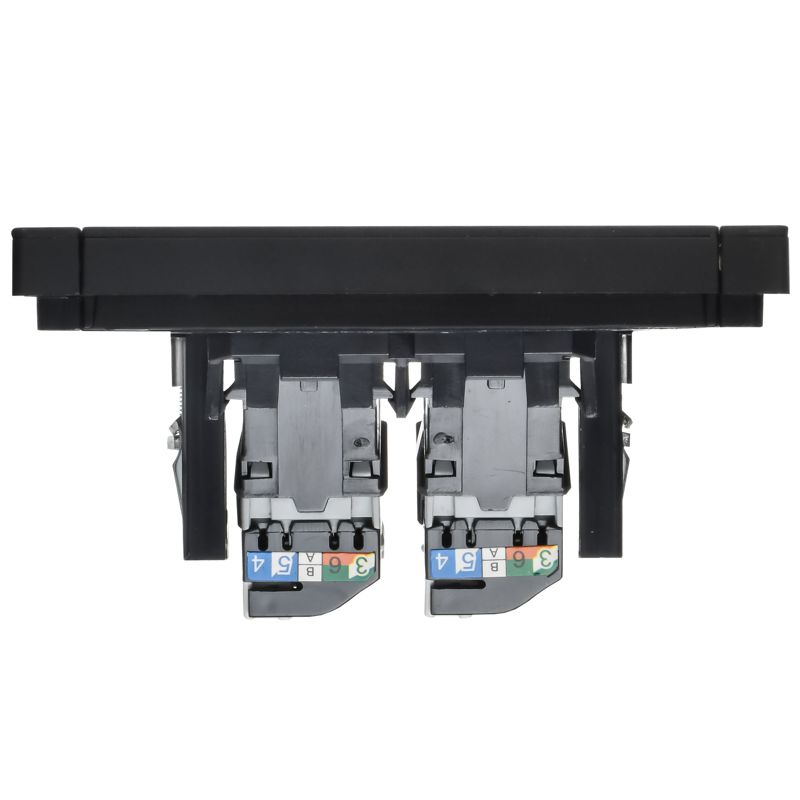 Розетка компьютерная 2-м FORTE&PIANO FP133M RJ45 кат.5E черн. IEK FP-K20-1-M-K02