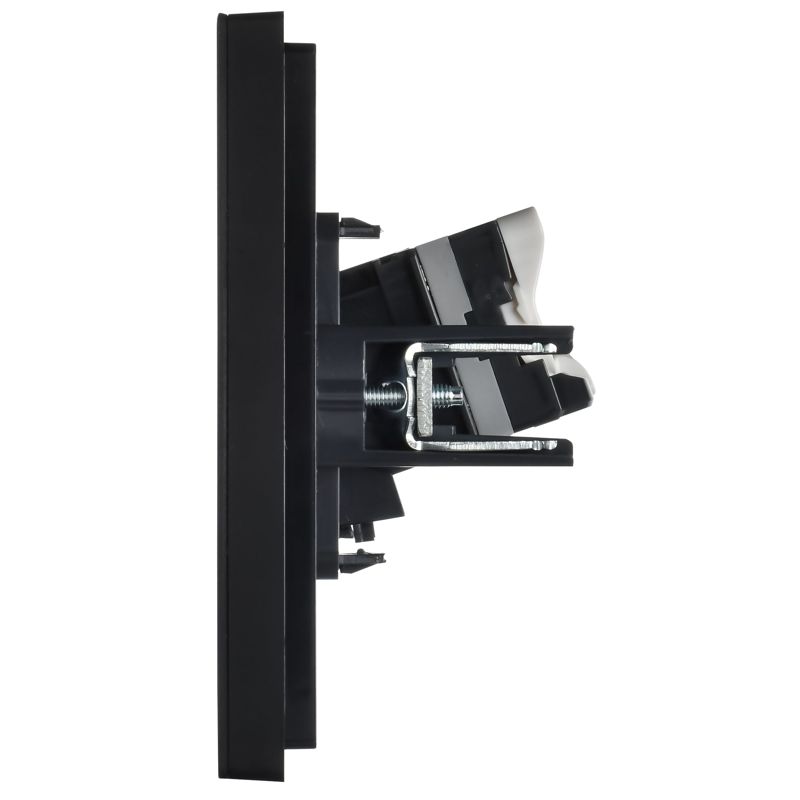 Розетка компьютерная 2-м FORTE&PIANO FP133M RJ45 кат.5E черн. IEK FP-K20-1-M-K02